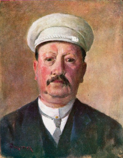 一名弗拉芒布尔乔亚人（彩色石版画） 作者 Amedee（之后）Forestier
