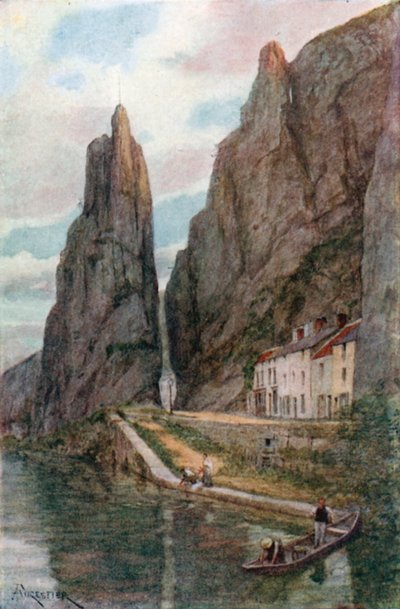 Le Rocher Bayard，迪南（彩色印刷版） 作者 Amedee（之后）Forestier