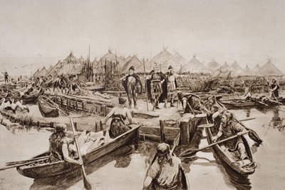 英国，两千年前，HG威尔斯的“历史概论”插图，第一卷，1920年出版 作者 Amedee Forestier