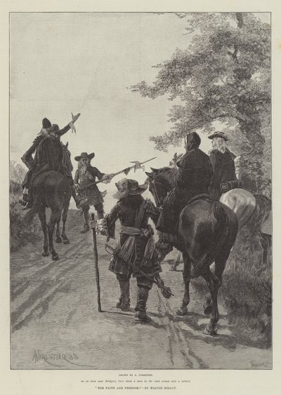 对于信仰与自由，沃尔特·贝桑特 作者 Amedee Forestier