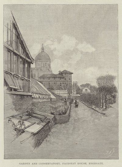 花园和温室，Fairseat House，Highgate 作者 阿梅迪·福雷斯蒂尔