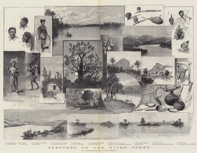 刚果河上的草图 作者 Amedee Forestier