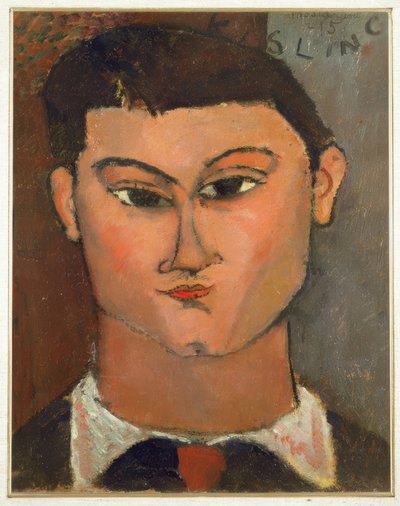 画家MoïseKisling的肖像 作者 Amedeo Modigliani
