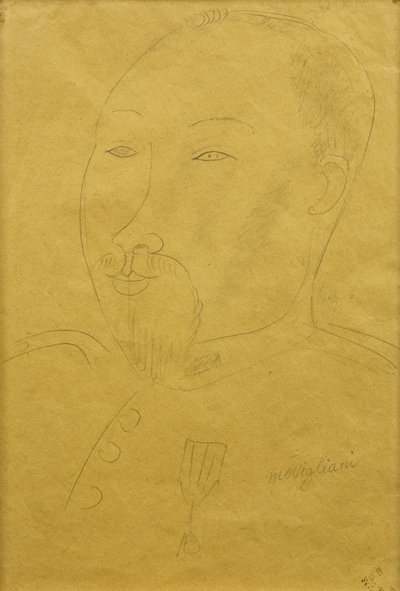 纪尧姆·阿波利奈尔（Guillaume Apollinaire），士兵；纪尧姆·阿波利奈尔（Guillaume Apollinaire），作为一名士兵， 作者 阿梅代奥·莫迪利亚尼