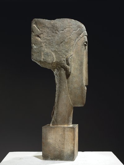 头，约1910-12年（石灰石） 作者 阿梅代奥·莫迪利亚尼