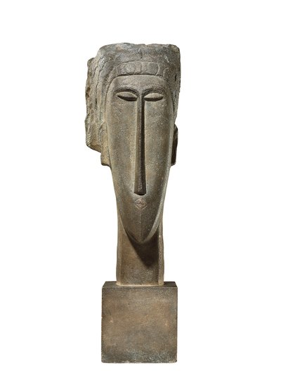 头，约1910-12年（石灰石） 作者 阿梅代奥·莫迪利亚尼