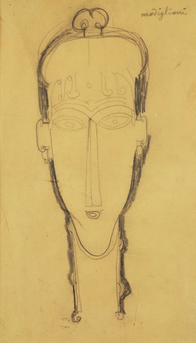 女皇的头饰，1911年 作者 阿梅代奥·莫迪利亚尼