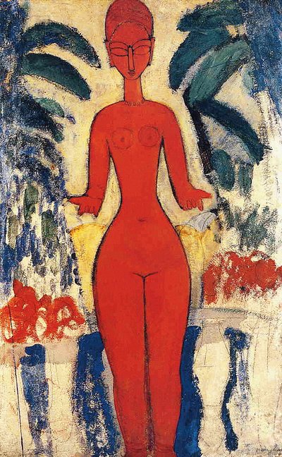 裸体站立 作者 Amedeo Modigliani