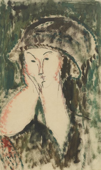 Beatrice Hastings的肖像，1914-1915。 作者 阿梅代奥·莫迪利亚尼