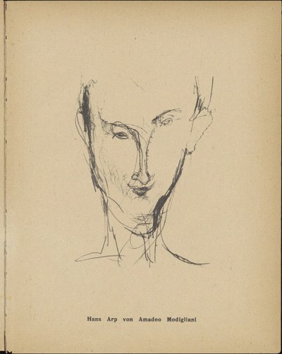 汉斯·阿普肖像（1886-1966，1916）。 作者 阿梅代奥·莫迪利亚尼