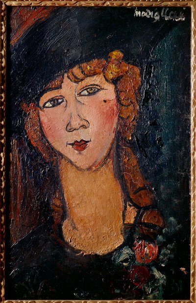 阿梅迪奥·莫迪利亚尼 (Amedeo Modigliani) (1884-1920) 1917 年创作的洛洛特肖像画。 0,35x0,55 m 巴黎，国立现代艺术博物馆 作者 阿梅代奥·莫迪利亚尼