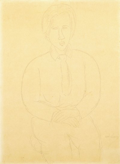 苏丁坐像，1917年 作者 阿梅代奥·莫迪利亚尼