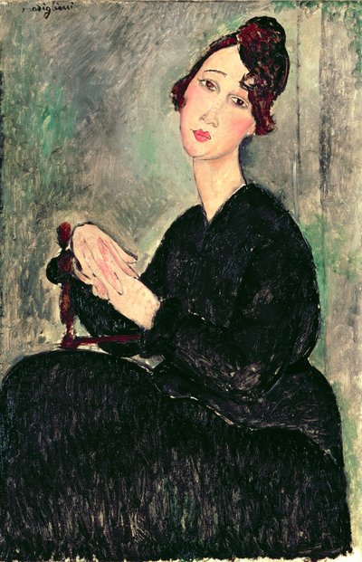 一个年轻女子的画像 作者 阿梅代奥·莫迪利亚尼