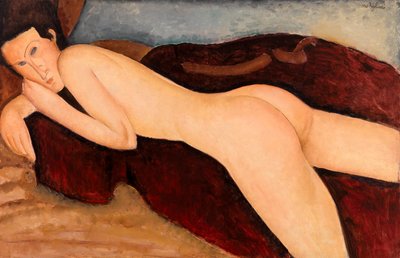 裸体仰卧者（Nu couché de dos） 作者 阿梅代奥·莫迪利亚尼
