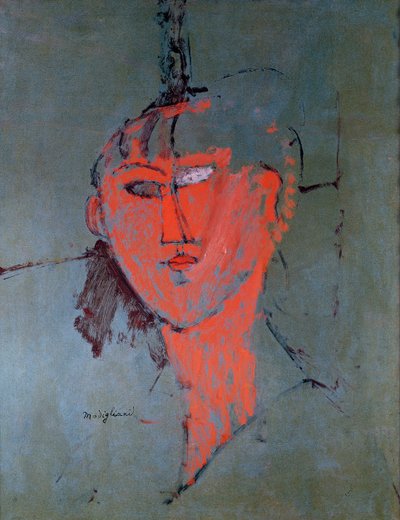 红头 作者 Amedeo Modigliani