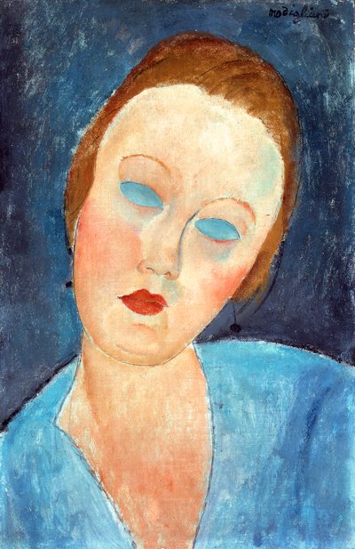 画家幸存的妻子，1918年 作者 阿梅代奥·莫迪利亚尼