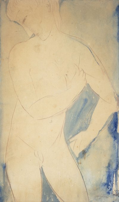 Young Nude Boy; Jeune Garcon Nu 作者 阿梅代奥·莫迪利亚尼