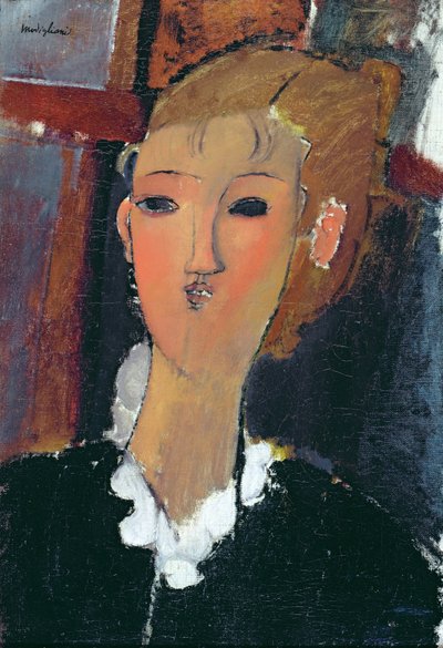 小Ruff 的年轻女人 作者 阿梅代奥·莫迪利亚尼