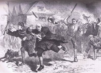 哈钦森号在1766年暴乱前的飞行，插图取自卡塞尔（Cassell），佩特（Petter）和加尔平（Galpin）在约1900年出版的《美国卡塞尔历史》 作者 美国英语学校