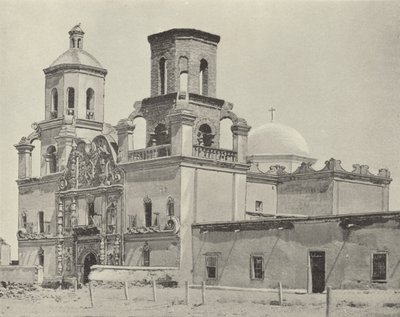 Mission San Xavier Del Bac, Arizona (b/w photo) 作者 美国摄影师（后）