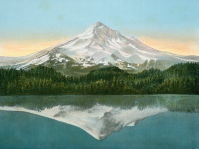 从失落湖看胡德山(照片) 作者 美国摄影师（后）