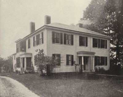 Old Emerson House, Concord, Massachusetts (b/w photo) 作者 美国摄影师（后）