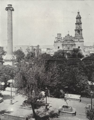 The Plaza Aguas Calientes (b/w photo) 作者 美国摄影师（后）