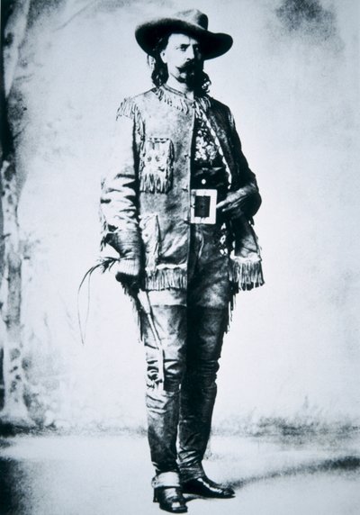 布法罗比尔科迪 (1846-1917)（黑白照片） 作者 美国摄影师