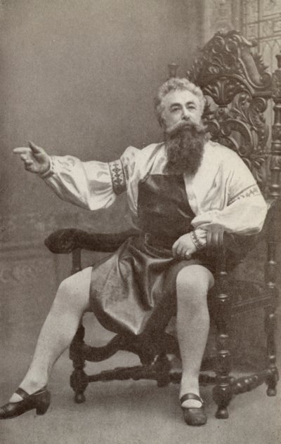 Emil Fischer，饰演 Hans Sachs，出演 "Die Meistersinger Von Nurnburg"（黑白照片） 作者 美国摄影师