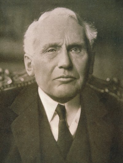 弗兰克-比林斯-凯洛格（1856-1937）（黑白照片）。 作者 美国摄影师