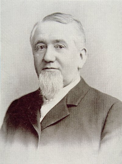 乔治-M-普尔曼（1831-97）（b/w照片 作者 美国摄影师