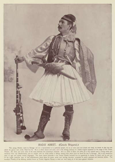 Hadji Abeet，希腊强盗 作者 美国摄影师