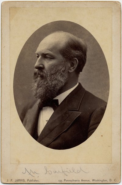James Abram Garfield（1831-81），美利坚合众国第20任总统，摄影：JF Jarvis，华盛顿特区（蛋白照片） 作者 美国摄影师