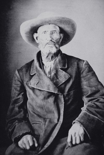 Jim Bridger (1804-81)（黑白照片） 作者 美国摄影师