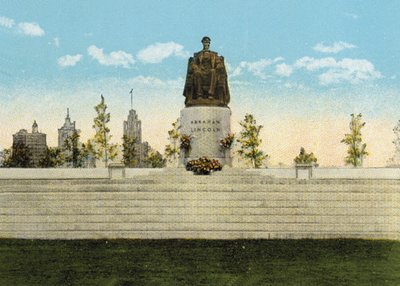 林肯纪念堂在格兰特公园（彩色照片） 作者 美国摄影师