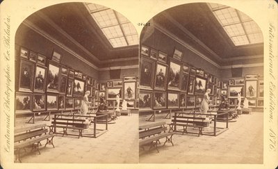 纪念堂，美国部，1876 年费城百年国际博览会（立体印刷品） 作者 美国摄影师