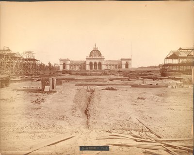 纪念馆建筑工地，1876年百年国际展览，费城 作者 美国摄影师