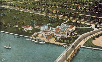 佛罗里达州迈阿密，约 1925 年：水族馆（彩色照片） 作者 美国摄影师