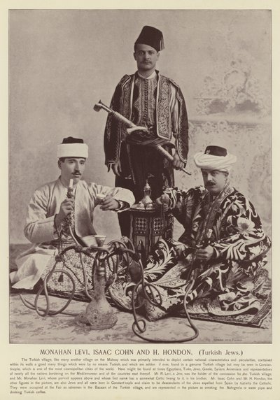 Monahan Levi，Isaac Cohn和H Hondon，土耳其犹太人 作者 美国摄影师