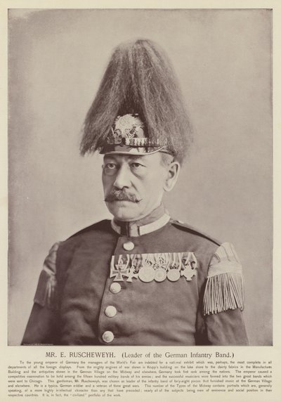 E Ruscheweyh先生，德国步兵乐队的领导人 作者 美国摄影师
