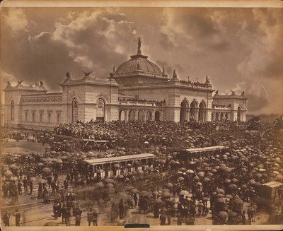 开幕日，“演说家”，1876年百年国际展览，费城 作者 美国摄影师