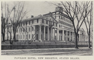 Pavilion Hotel，新布莱顿，史泰登岛（黑白照片） 作者 美国摄影师