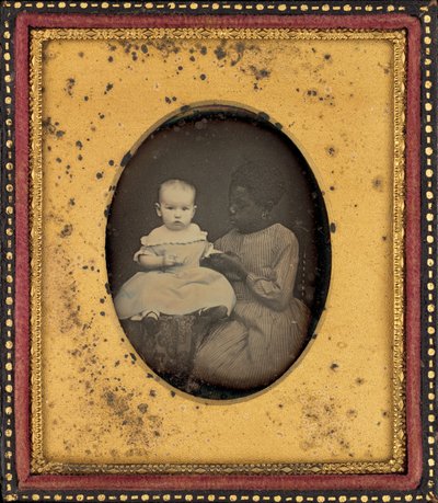 儿童和年轻女子肖像，约 1850 年（照片1850 年（照片） 作者 美国摄影师