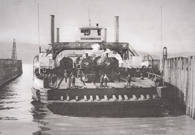 康特拉科斯塔渡轮，约1920年（黑白照片）。 作者 美国摄影师