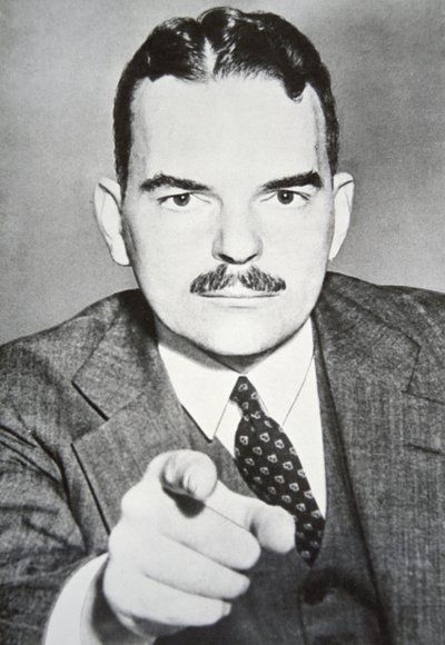 托马斯-E-杜威（1909-71）（黑白照片）。 作者 美国摄影师