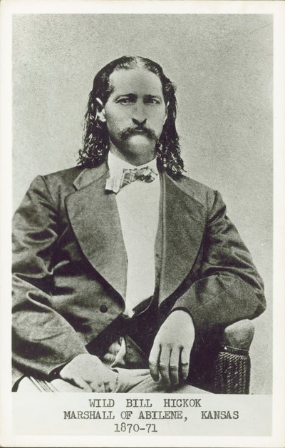 Wild Bill Hickok, gunfighter, gambler and lawman of the American West (b/w photo) 作者 美国摄影师