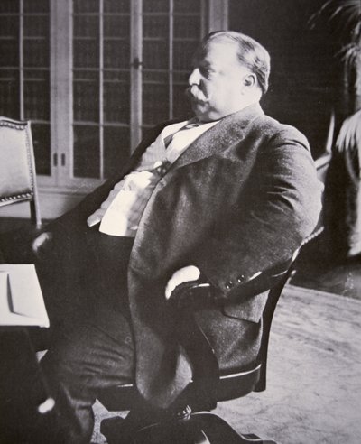 威廉-H-塔夫脱（1857-1930）（黑白照片）。 作者 美国摄影师