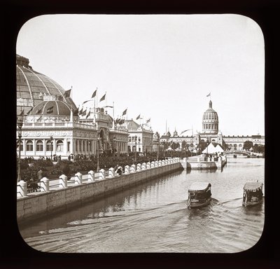 世界哥伦比亚博览会：园艺大楼和伊利诺伊州立大厦，芝加哥，1893年（灯笼幻灯片） 作者 美国摄影师