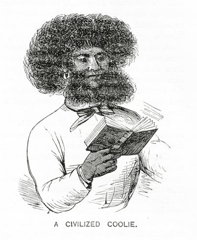 文明的Coolie，来自Appletons Journal的插图，1872年5月4日 作者 美国学校