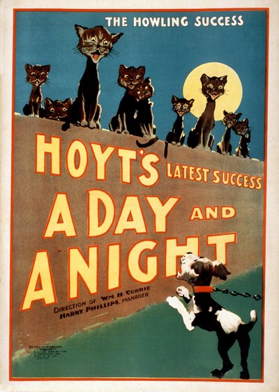 Charles Hoyts的广告A Day and a Night，pub.1899 作者 美国学校